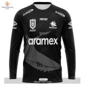 Personalized Nrl Cronulla Sutherland Sharks Monochrome Design Hoodie Sweatshirt 3d 4 42puh.jpg - demo10