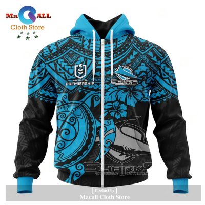 Personalized NRL Cronulla-Sutherland Sharks Polynesian Concept Kits Hoodie Sweatshirt 3D LIMITED EDITION -soulcals