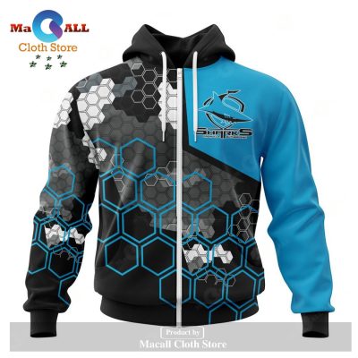 Personalized NRL Cronulla-Sutherland Sharks Special MotoCross Concept Hoodie Sweatshirt 3D LIMITED EDITION -soulcals