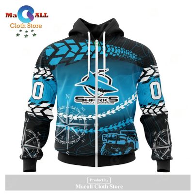 Personalized NRL Cronulla-Sutherland Sharks Special Off-Road Concept Hoodie Sweatshirt 3D LIMITED EDITION -soulcals