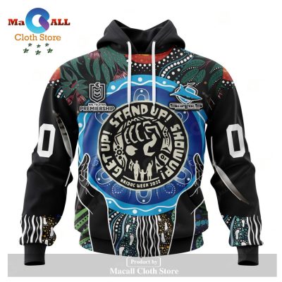 Personalized NRL Cronulla-Sutherland Sharks - Specialized Concepts Kits For Naidoc Event Hoodie Sweatshirt 3D LIMITED EDITION -soulcals