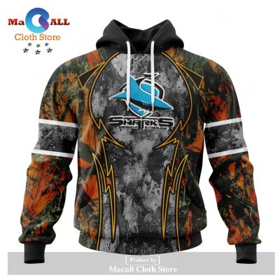 Personalized NRL Cronulla-Sutherland Sharks - Specialized Design Wih Camo Concepts For Hungting In Forest Hoodie Sweatshirt 3D LIMITED EDITION -soulcals