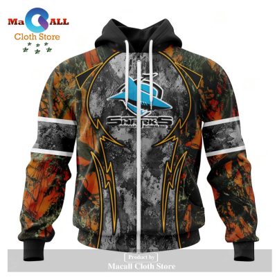Personalized NRL Cronulla-Sutherland Sharks - Specialized Design Wih Camo Concepts For Hungting In Forest Hoodie Sweatshirt 3D LIMITED EDITION -soulcals