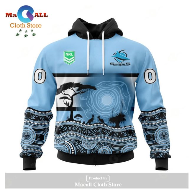 Personalized NRL Cronulla-Sutherland Sharks - Specialized Jersey With Beautiful Australia Nature Hoodie Sweatshirt 3D LIMITED EDITION -soulcals