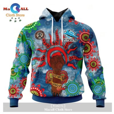 Personalized NRL Cronulla-Sutherland Sharks - Specialized NAIDOC Event Design Hoodie Sweatshirt 3D LIMITED EDITION -soulcals