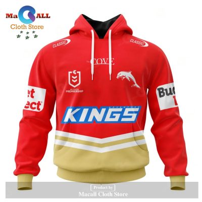 Personalized NRL DOLPHINS 2023 Home Kits Hoodie Sweatshirt 3D LIMITED EDITION -soulcals