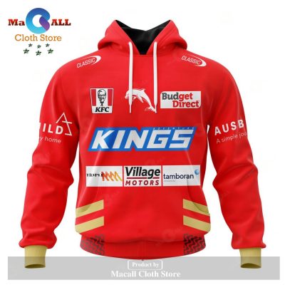 Personalized NRL DOLPHINS 2023 Training Red Kits Hoodie Sweatshirt 3D LIMITED EDITION -soulcals