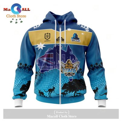 Personalized NRL Gold Coast Titans - Specialized Concepts For Australia's Day Kits Hoodie Sweatshirt 3D LIMITED EDITION -soulcals