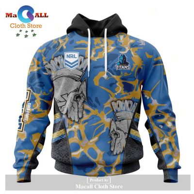 Personalized NRL Gold Coast Titans - Specialized Design Wih Morden Art Syle Hoodie Sweatshirt 3D LIMITED EDITION -soulcals