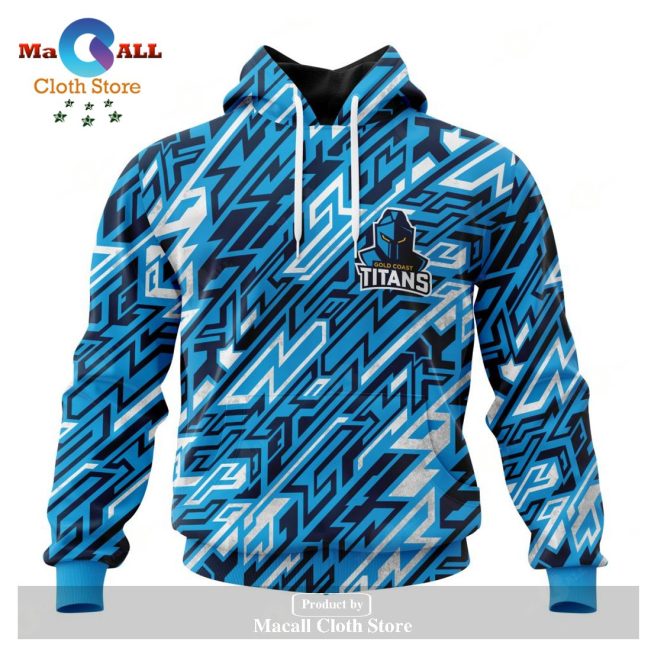 Personalized NRL Gold Coast Titans - Specialized Design Wih Morden Art Syle Hoodie Sweatshirt 3D LIMITED EDITION -soulcals