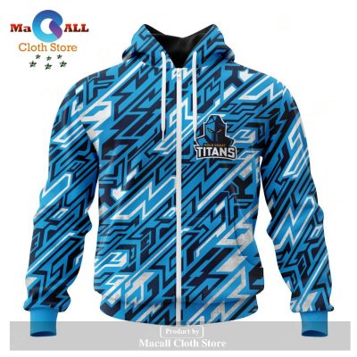 Personalized NRL Gold Coast Titans - Specialized Design Wih Morden Art Syle Hoodie Sweatshirt 3D LIMITED EDITION -soulcals