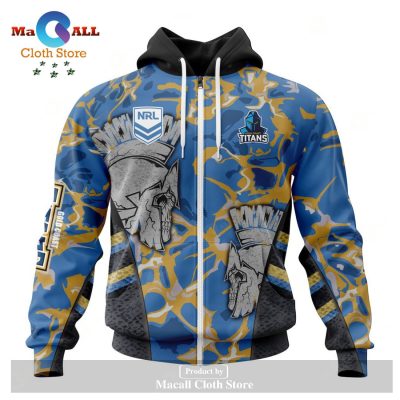 Personalized NRL Gold Coast Titans - Specialized Design Wih Morden Art Syle Hoodie Sweatshirt 3D LIMITED EDITION -soulcals