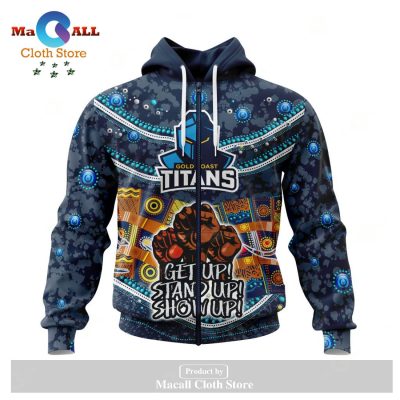 Personalized NRL Gold Coast Titans - Specialized Indigenous Kits For NAIDOC Week Hoodie Sweatshirt 3D LIMITED EDITION -soulcals