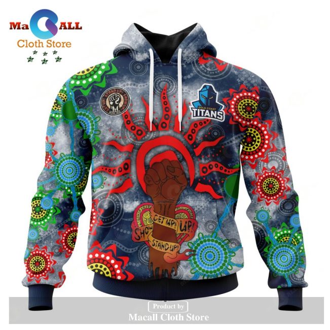 Personalized NRL Gold Coast Titans - Specialized NAIDOC Event Design Hoodie Sweatshirt 3D LIMITED EDITION -soulcals