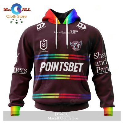 Personalized NRL Manly Warringah Sea Eagles Everyone In League Kits 2023 Hoodie Sweatshirt 3D LIMITED EDITION -soulcals