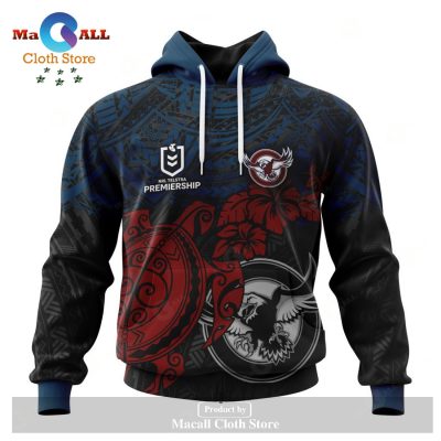 Personalized NRL Manly Warringah Sea Eagles Polynesian Concept Kits Hoodie Sweatshirt 3D LIMITED EDITION -soulcals