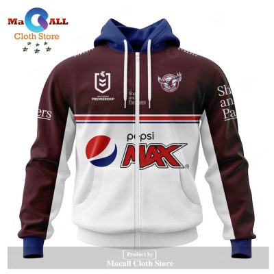 Personalized NRL Manly Warringah Sea Eagles Retro Kits 2023 Hoodie Sweatshirt 3D LIMITED EDITION -soulcals