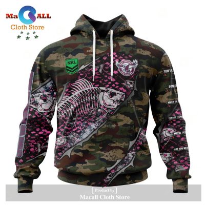 Personalized NRL Manly Warringah Sea Eagles Special Camo Fishing Hoodie Sweatshirt 3D LIMITED EDITION -soulcals