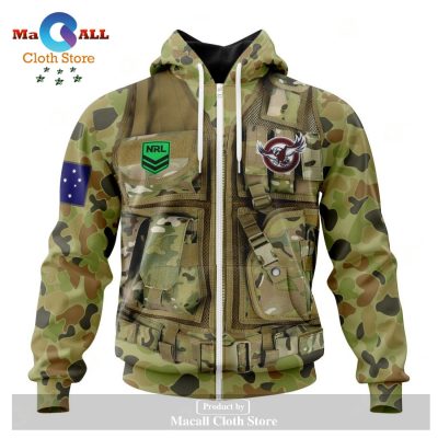 Personalized NRL Manly Warringah Sea Eagles Special Military Camo Hoodie Sweatshirt 3D LIMITED EDITION -soulcals