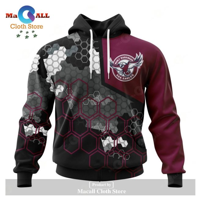 Personalized NRL Manly Warringah Sea Eagles Special MotoCross Concept Hoodie Sweatshirt 3D LIMITED EDITION -soulcals