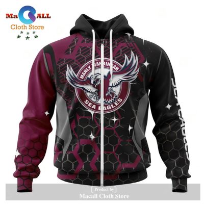 Personalized NRL Manly Warringah Sea Eagles - Specialized Design With MotoCross Syle Hoodie Sweatshirt 3D LIMITED EDITION -soulcals