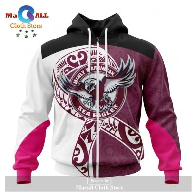 Personalized NRL Manly Warringah Sea Eagles Specialized Kits Samoa Fight Cancer Hoodie Sweatshirt 3D LIMITED EDITION -soulcals