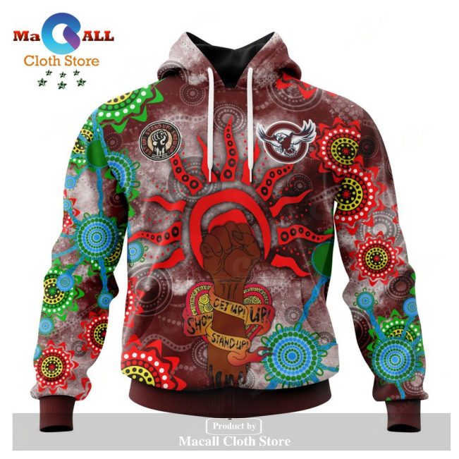 Personalized NRL Manly Warringah Sea Eagles - Specialized NAIDOC Event Design Hoodie Sweatshirt 3D LIMITED EDITION -soulcals