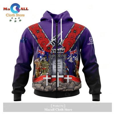Personalized NRL Melbourne Storm - Specialized Anzac Jersey Concepts Hoodie Sweatshirt 3D LIMITED EDITION -soulcals