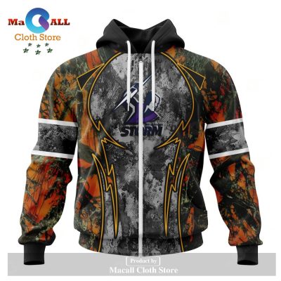 Personalized NRL Melbourne Storm - Specialized Design Wih Camo Concepts For Hungting In Forest Hoodie Sweatshirt 3D LIMITED EDITION -soulcals