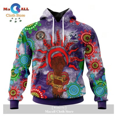 Personalized NRL Melbourne Storm - Specialized NAIDOC Event Design Hoodie Sweatshirt 3D LIMITED EDITION -soulcals