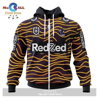 Personalized NRL Melbourne StormIndigenous Kits 2023 Hoodie Sweatshirt 3D LIMITED EDITION -soulcals