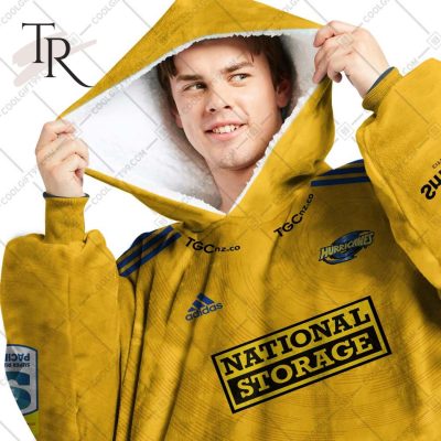 Personalized Super Rugby Hurricanes Jersey Oodie, Flanket, Blanket Hoodie, Snuggie - soulcals