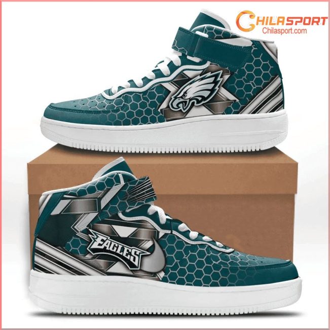 Philadelphia Eagles High Top Sneakers Fan Gear Style - soulcals