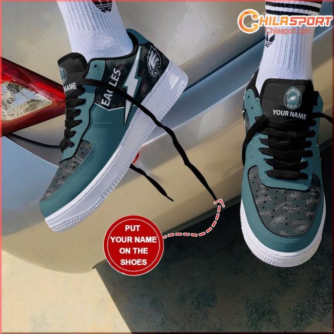 Philadelphia Eagles NFL Air Low Top AF1 Sneakers Shoes Stylish Fan Gear For Men And Women - soulcals