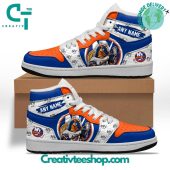 NHL New York Islanders Special Team Mascot Design Air Jordan 1 Sneaker - soulcals.com