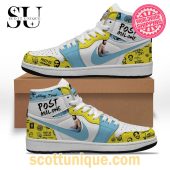 Post Malone Always Tired Nike Air Jordan 1 High Top Sneaker -Soulcals.com