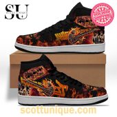 Judas Priest Band Pritish Steel Skull Air Jordan 1 High Top Sneaker -Soulcals.com
