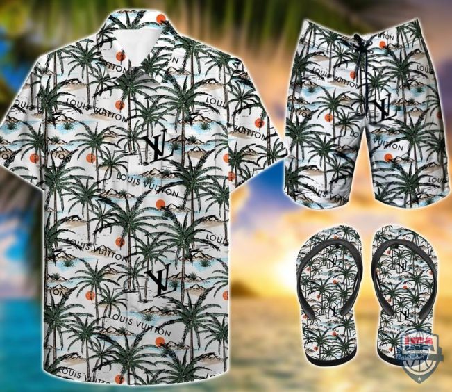 Louis Vuitton Combo Hawaiian Shirt And Short 35 - Hot Sale 2025