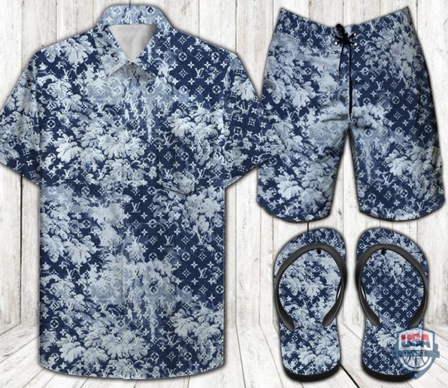 Louis Vuitton Combo Hawaiian Shirt And Short 31 - Hot Sale 2025