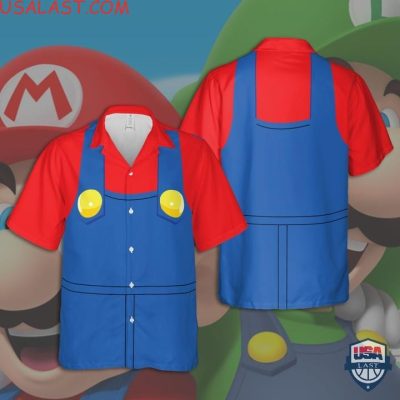 Mario Game Cosplay Aloha Hawaiian Shirts And Shorts - Hot Sale 2025