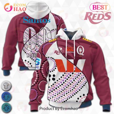Queensland Reds Super Rugby Mix Jerseys 2023 Personalized 3D Hoodie -soulcals