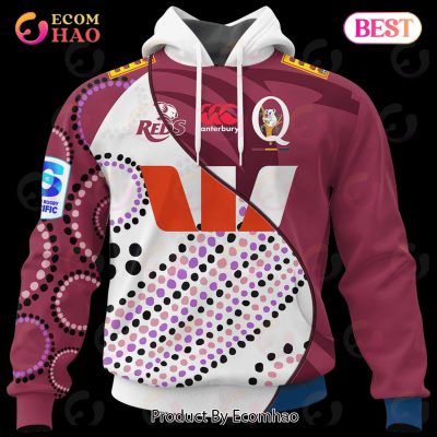 Queensland Reds Super Rugby Mix Jerseys 2023 Personalized 3D Hoodie -soulcals