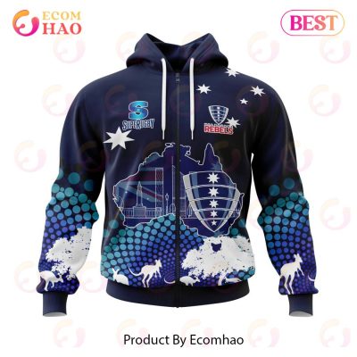 Rebels SUPER RUGBY Specialized Concepts For Australia's Day Kits 3D Hoodie -soulcals