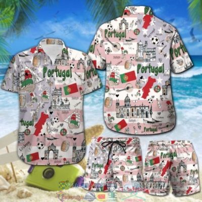 Portugal Doodles Hawaiian Shirt And Shorts - Hot Sale 2025