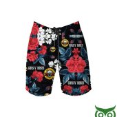S4ibqclj 135 Guns N Roses Flowers Black Flip Flops And Combo Hawaiian Shirt Shorts.jpg - demo10