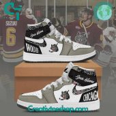 AHL Chicago Wolves Air Jordan 1 Sneakers - soulcals.com