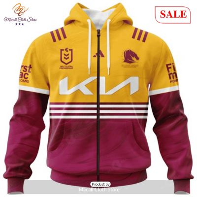 SALE NRL Personalized Brisbane Broncos Special Heritage 2 Design Hoodie Sweatshirt 3D -soulcals