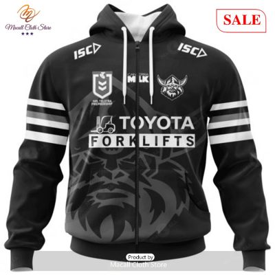 SALE NRL Personalized Canberra Raiders Special Monochrome Design Hoodie Sweatshirt 3D -soulcals