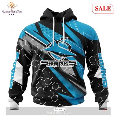 SALE NRL Personalized Cronulla-Sutherland Sharks Special Motocross Design Hoodie Sweatshirt 3D -soulcals