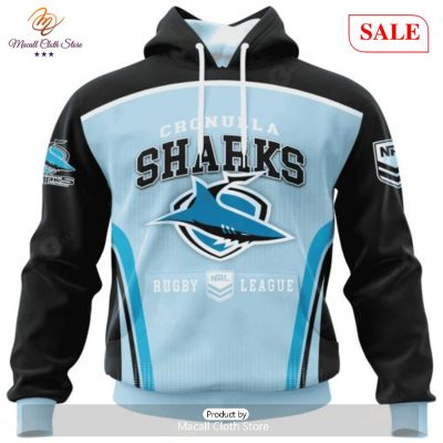 SALE NRL Personalized Cronulla-Sutherland Sharks Special Sideline Design Hoodie Sweatshirt 3D -soulcals